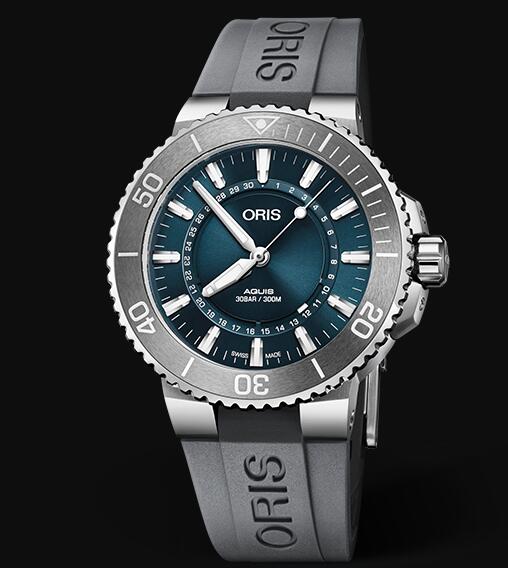 Review Oris Aquis 43.5mm SOURCE OF LIFE LIMITED EDITION 01 733 7730 4125-Set RS Replica Watch - Click Image to Close